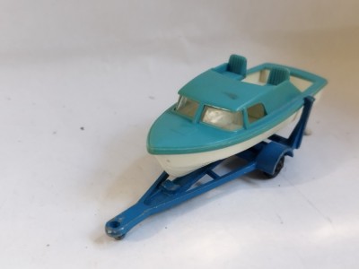 bnk jc Matchbox 9d Boat and Trailer foto