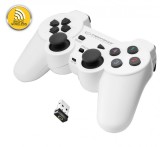 Cumpara ieftin Controller wireless 2.4Ghz PS3/PC Esperanza, USB, 12 butoane, alb