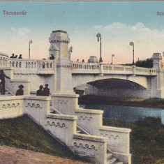 Timisoara Temesvar erzsebet varosi hid ND(1915)