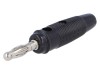 Mufă banană 4mm 10A 60VDC neagră