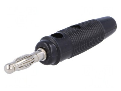 Mufă banană 4mm 10A 60VDC neagră foto