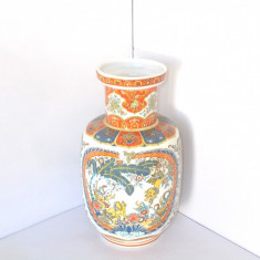 Vaza mare H=25 cm, ceramica - decor chinezesc - FG Ceramiche Artistiche, Italy