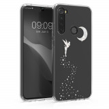 Husa Kwmobile pentru Xiaomi Redmi Note 8, Silicon, Transparent/Argintiu, 50184.08, Carcasa