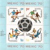 Romania, LP 729/1970, C.M. de Fotbal - Mexic, bloc dantelat, eroare, MNH, Nestampilat