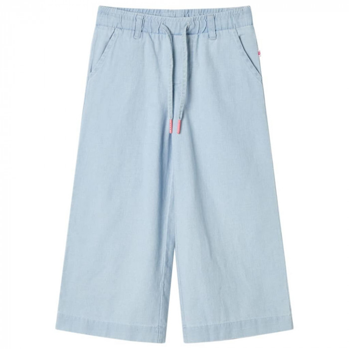Pantaloni pentru copii, albastru denim pal, 128 10897