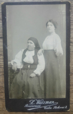 Mama si fiica// CDV L. Waisman Bucuresci foto