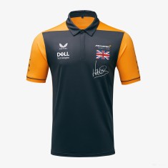 Tricou de Barbat cu Guler, McLaren Lando Norris Team, Gri, 2022 foto