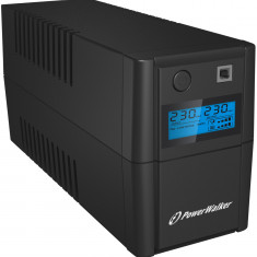 UPS line interactiv 650VA/360W, iesire 2xShuko, baterie 12V/7Ah Powerwalker