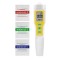 Tester apa, 2 in 1, temperatura si pH, solutii de calibrare incluse, alb galben