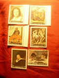 Serie Yemen 1967 - Pictura - Maestri Europei , 6 val. stampilate