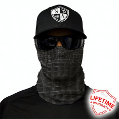 Bandana/Face Shield/Cagula/Esarfa - Alligator Skin, made in USA foto