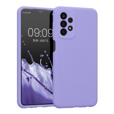 Husa Kwmobile pentru Samsung Galaxy A23, Silicon, Mov, 57829.108 foto