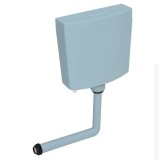 Cumpara ieftin Rezervor de toaletă cu admisie de apă pe fund, 3/6 L, albastru