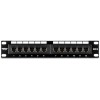 Patch Panel TRENDnet TC-P12C6, 12 Porturi, RJ45, UTP, Cat6, 10&#039;, Negru