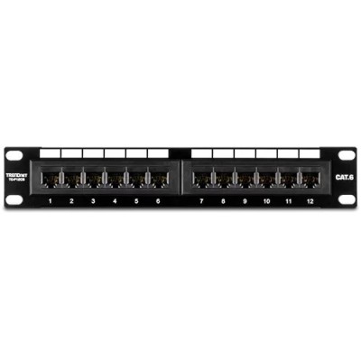 Patch Panel 12 porturi RJ45 UTP 10&amp;#039;, Cat6 - TRENDnet TC-P12C6 foto