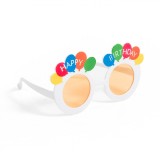 Ochelari Petrecere, Model &quot;Happy Birthday&quot;, Multicolor, Material Plastic