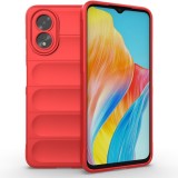 Husa Wave din Silicon compatibila Oppo A38 Anti-Shock, Rosu, Oem