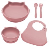 Set pentru diversificare Kitty +6 luni Old Rose, 1 bucata, Appekids