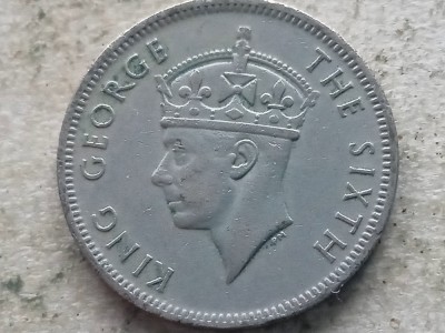 MALAYA-20 CENTS 1948 foto