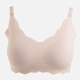 Sutien Seamless de Maternitate și Alăptare, Culoarea Pielii, Fără S&acirc;rmă, Bureți Detașabili, CMCLASS
