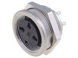 Conector M16 Soclu Mamă pentru Panou 3 PIN 5A