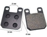 Set Placute Frana Scuter si Moto, Yamaha, Peugeot, Derbi Senda, 36x45 mm ATV