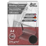 Coperta indosariere A4 ProfiOffice, carton negru, imitatie piele, 270g/mp, top cu 100 coli