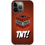 Husa compatibila cu Apple iPhone 12 Mini model TNT Minecraft, Silicon, TPU, Viceversa, Transparent, Carcasa