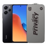 Folie de Protectie pentru Xiaomi Redmi 12, TEO, Sticla Securizata ESD Antistatica, Super-X Privacy OG, Margini Negre, 0.30 mm, Transparent Inchis