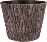 Ghiveci decorativ Strend Pro Woodeff 37,5x30 cm, nuc, efect lemn