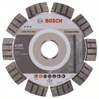 Disc diamantat Best for Concrete 125x22,23x2,2x12mm - 3165140581585 foto