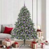 VidaXL Brad de Crăciun artificial cu 300 LED Verde 126 x 126 x 180 cm 3395239