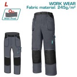 Pantaloni de lucru TOTAL marimea L cu &icirc;ntarituri Oxford si buzunare multiple