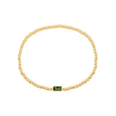 Bratara placata cu aur pe elastic cu zirconiu foto