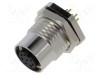 Conector M12 soclu mamă 8 pini drept THT 1,5A 30V IP67 LUTRONIC