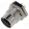 Conector M12 soclu mamă 8 pini drept THT 1,5A 30V IP67 LUTRONIC