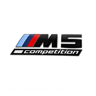 Emblema M5 Competition spate portbagaj BMW, Negru matt foto