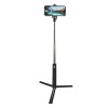 Selfie Stick cu Telecomanda si Trepied 2 in 1 - 18-81 cm, Oem