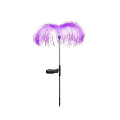 Lamp&amp;Auml; solar&amp;Auml; led pentru gr&amp;Auml;din&amp;Auml; - iluminare ambiental&amp;Auml;, design meduz&amp;Auml;, multicolor, rezistent&amp;Auml; la intemperii, 90 cm foto