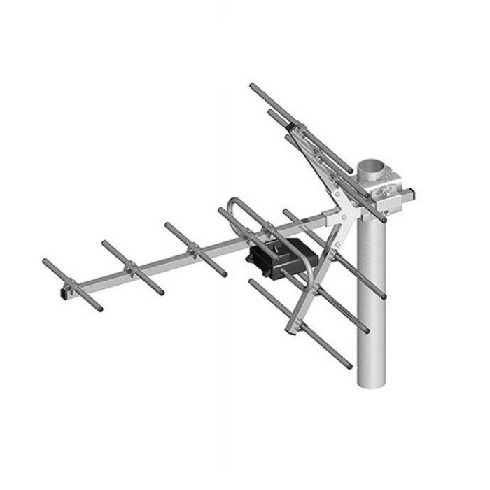 Antena Yagi directionala, pentru receptia canalelor TV UHF (21-60), 11 elementi Antena Yagi directionala, pentru receptia canalelor TV UHF (21-60), 11 elementi