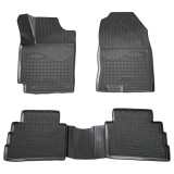 Set de 5 covorase cauciuc 3D stil tavita premium pentru Hyundai Kona din 2017-2023