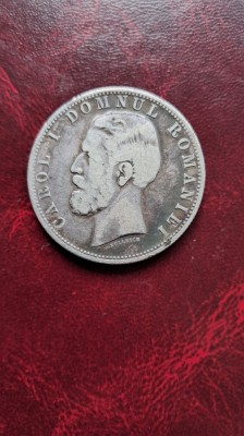 5 lei 1880 Domnul Kullrich pe gat foto