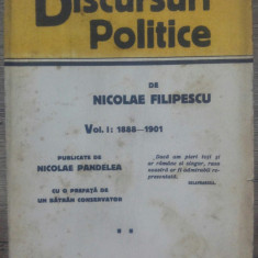 Discursuri politice de Nicolae Filipescu// vol I, 1912