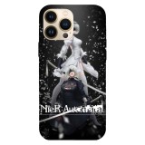 Husa compatibila cu Apple iPhone 13 Mini model Nier Automata 2B, Silicon, TPU, Viceversa, Transparent, Carcasa