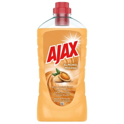 Detergent lichid Ajax, pentru lemn si parchet, parfum migdal, 1 L foto