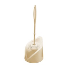 Perie WC cu suport, din plastic, Y440, crem