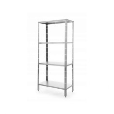 Raft inox Revolution, 4 polite, capacitate max 50kg/polita, 1000x400x(H)1800 mm foto