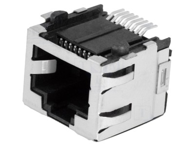 Conector RJ45 ecranat aurit Cat 5 foto