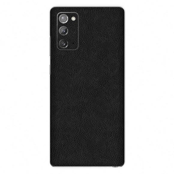 Set Folii Skin Acoperire 360 Compatibile cu Samsung Galaxy Note 20 (Set 2) - ApcGsm Wraps Leather Black