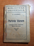 Portrete Literare Eugen Lovinescu - Moartea lui Caragiale, Carte Veche, 104 pagini